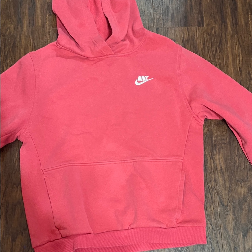 Pink Nike kids hoodie